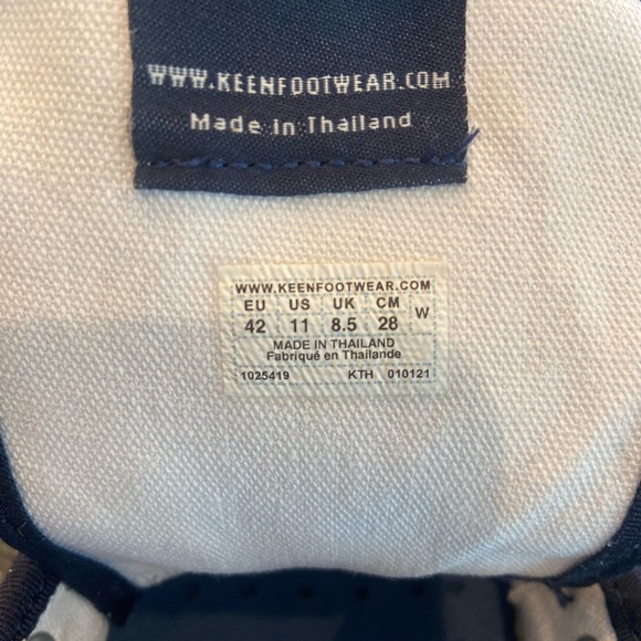 Keen Coronado Blue Camo print Canvas Sneakers Size 11 - Picture 5 of 5